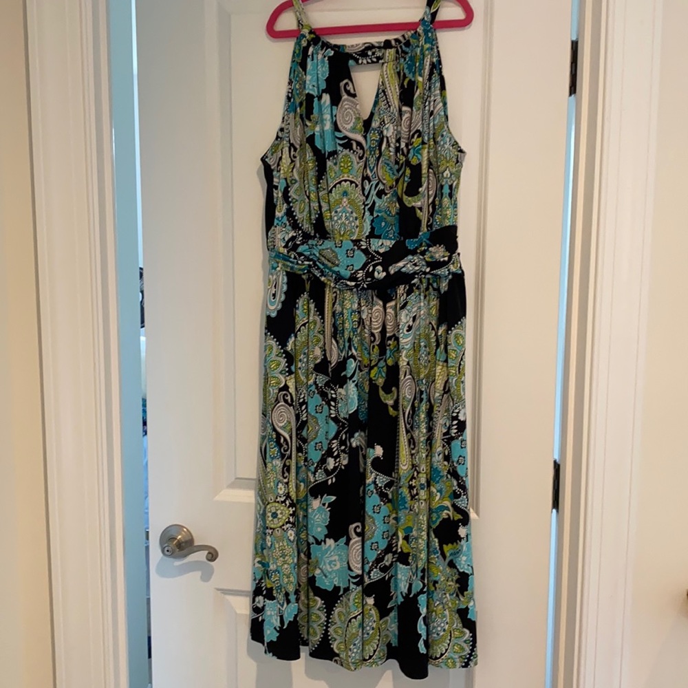 Like New Dress Barn Moroccan Halter Swing Dress